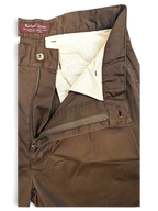 JAKE & IPI pre-owned Marlboro Classics brown cotton chinos with a zip fly and button closure
