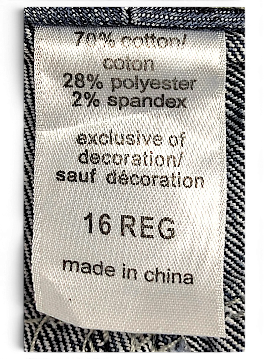 JAKE & IPI Maurices straight leg jeans size 16 regular with cotton blend fabric care label