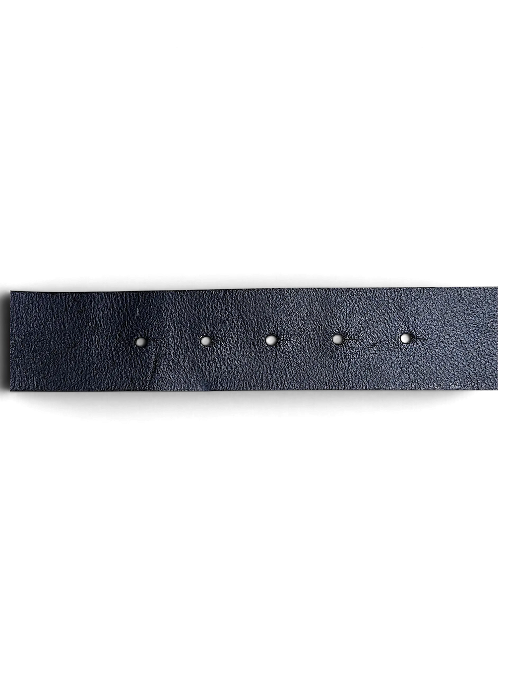 JAKE & IPI Maximilian blue leather belt with a textured finish and five adjustment holes