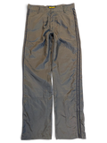 JAKE & IPI pre-owned Meltin'Pot dark khaki windbreaker pants with a relaxed fit and zip-up leg hems.