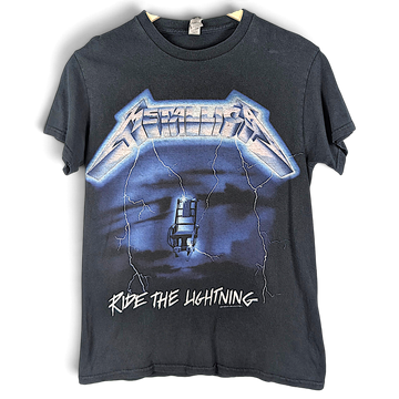 Metallica Ride the Lightning Tracklist Black T-Shirt – front view