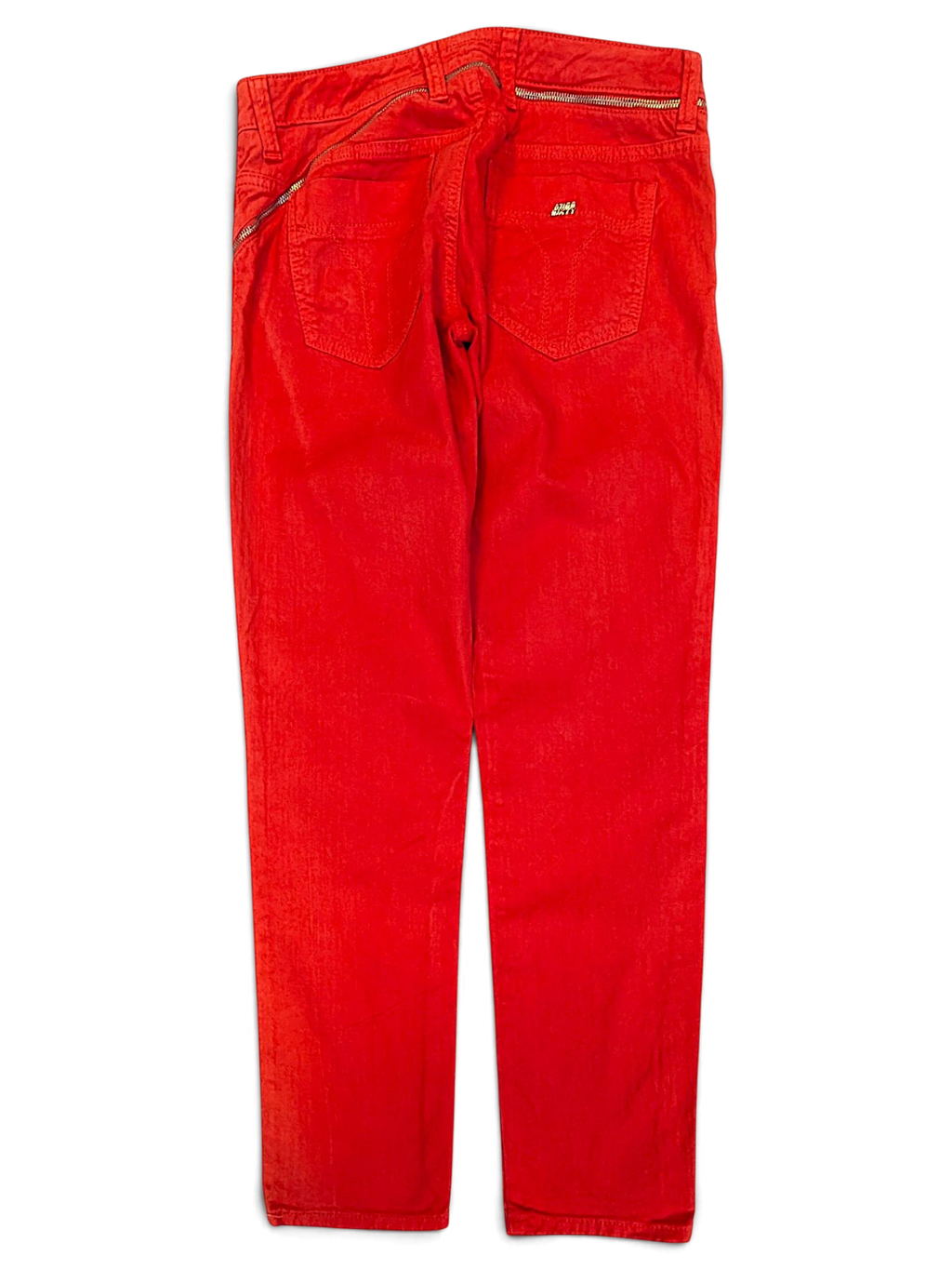 JAKE & IPI pre-owned Miss Sixty Skin Deep red denim jeans with back zipper detail