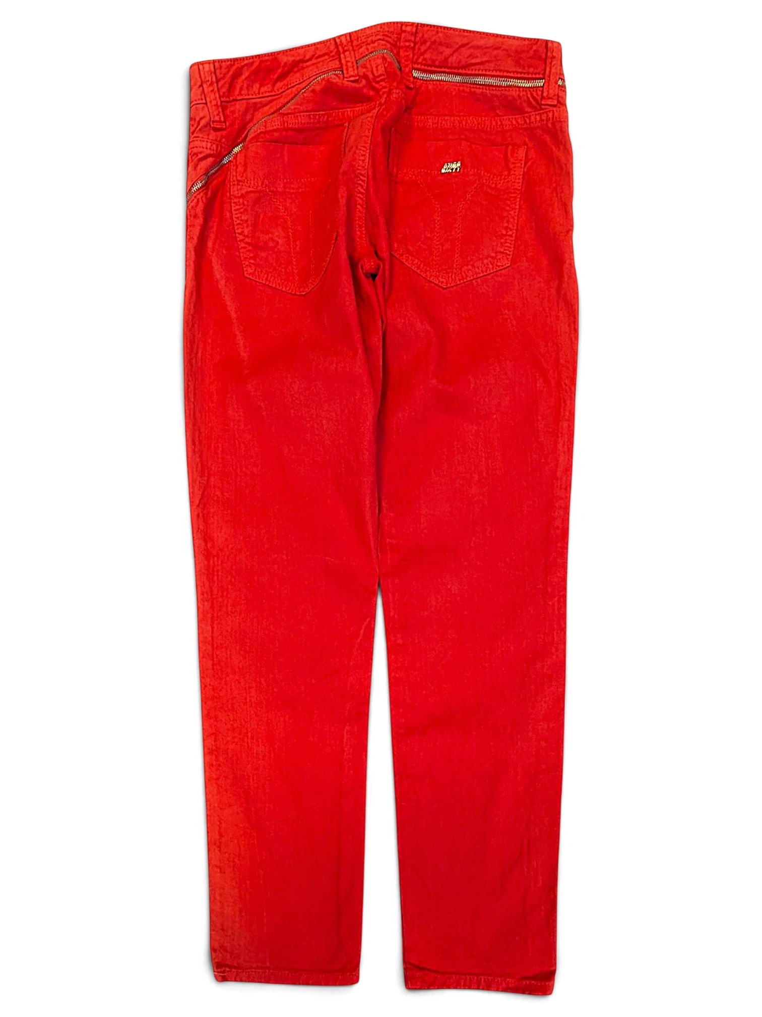 JAKE & IPI pre-owned Miss Sixty Skin Deep red denim jeans with back zipper detail