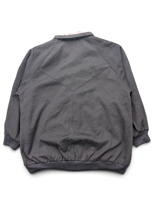 Basic Editions Black Floral Reversible Jacket – One Size; back view (image 2 of 4).