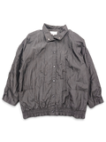 Kristen Blake Black Crinkle Windbreaker – M; front view (image 1 of 5).
