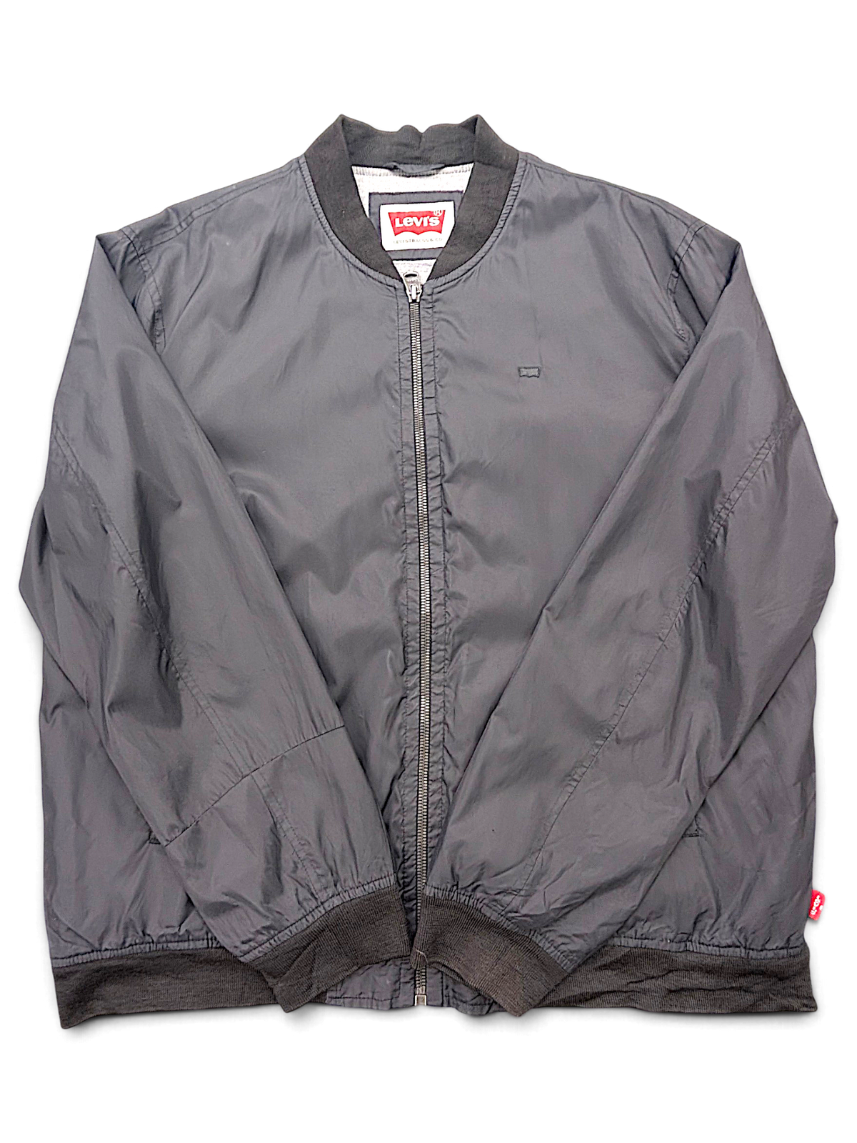 Levi's Black Nylon Bomber Jacket – XL; front view (image 1 of 10).