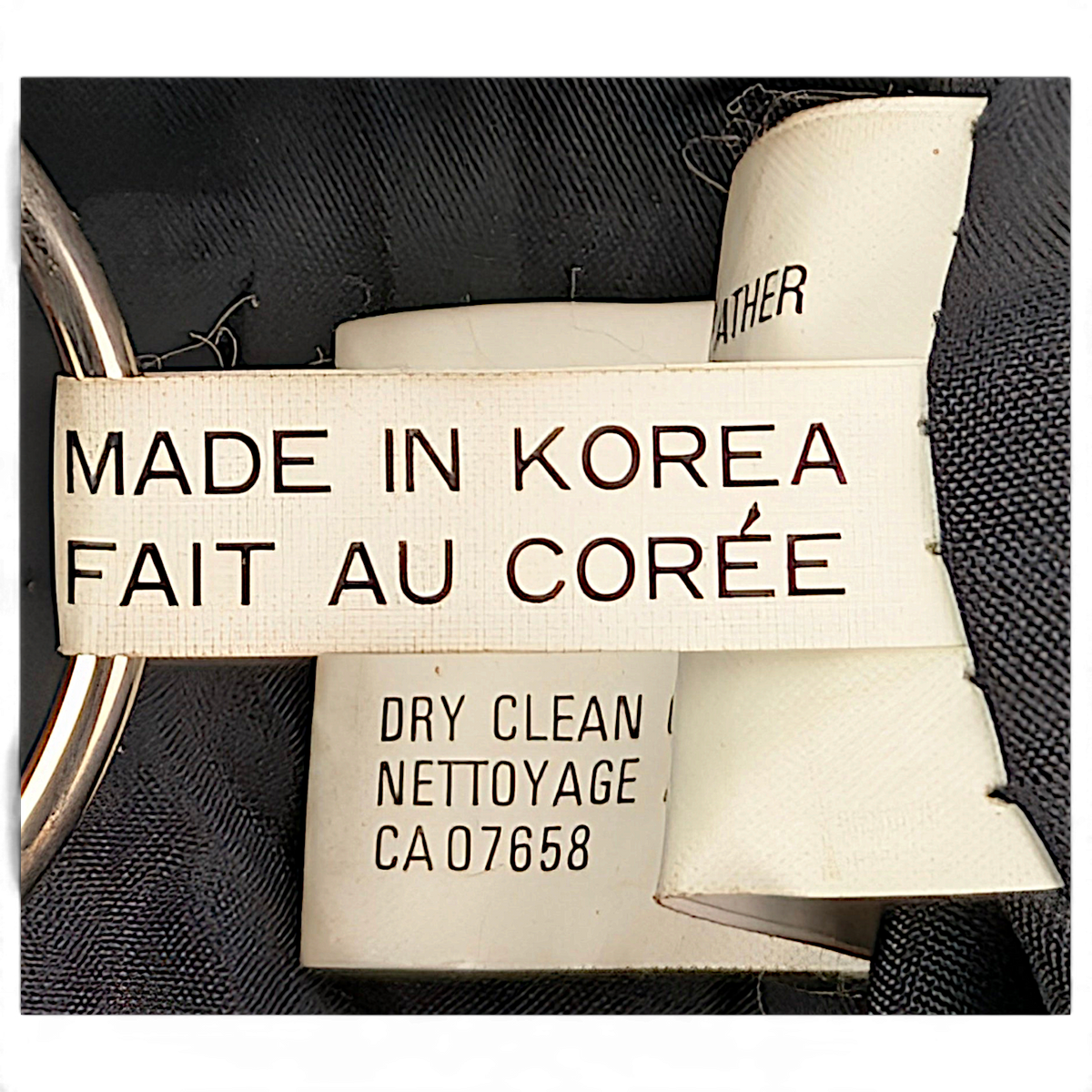 Split End Ltd. Black Genuine Leather Trench Coat – M – made-in-Korea label.