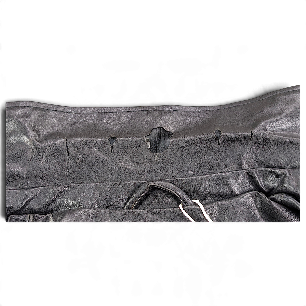 Fairweather Black Faux Leather Zip Jacket – M – collar wear.