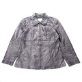 Worthington Black Genuine Leather Zip Jacket – L – front view.