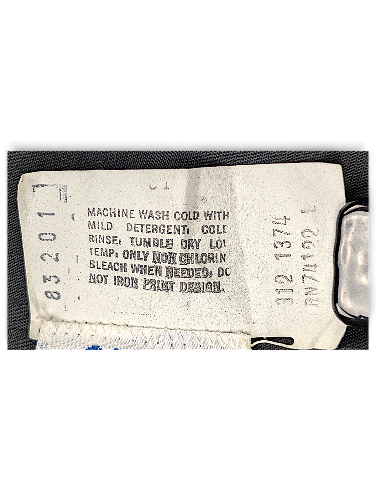 MBA Auto Arc Black Utility Bomber Jacket – L; detail view showing fabric, construction, label or condition (image 6 of 7).