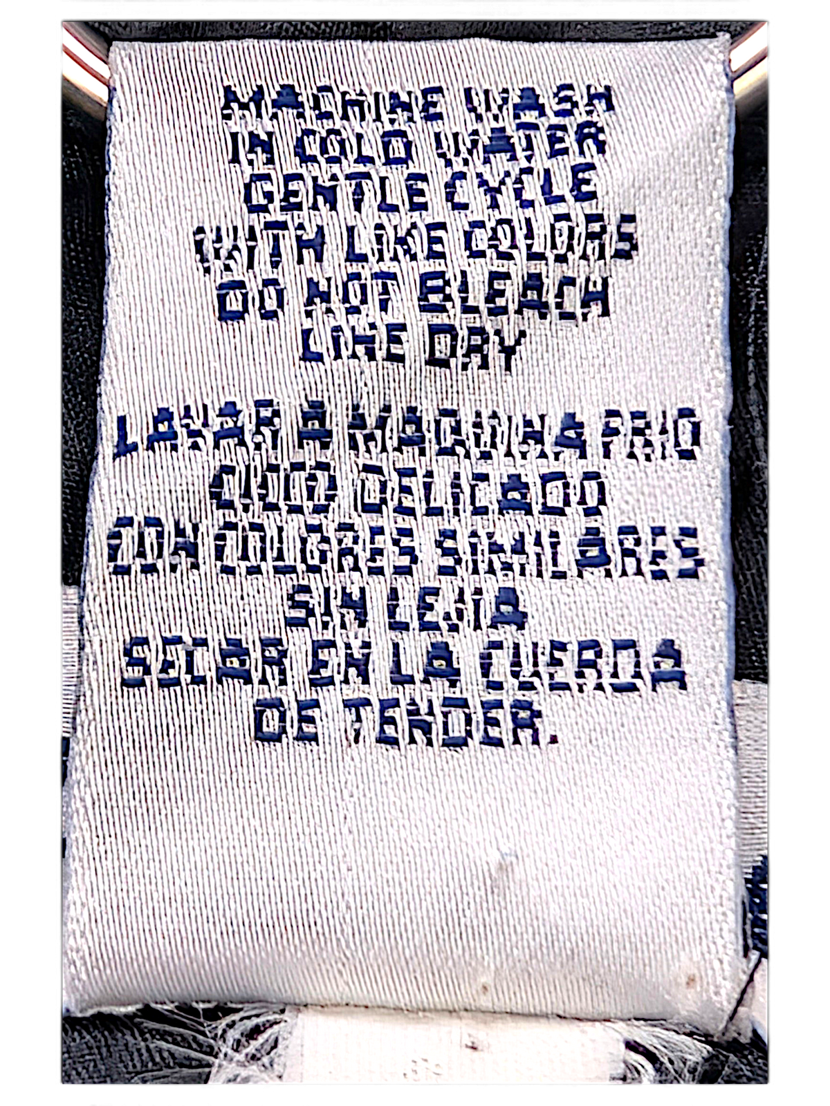 Lauren Brooke Black Baroque Chain Print Windbreaker – XL; brand, size, composition or care-label detail (image 4 of 4).