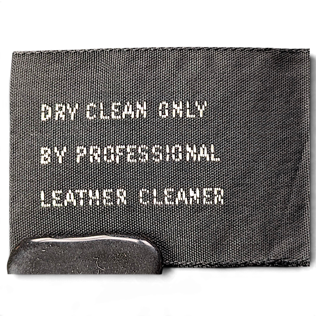 Vintage Black Genuine Leather Maxi Trench Coat Made in Korea – M – care label.
