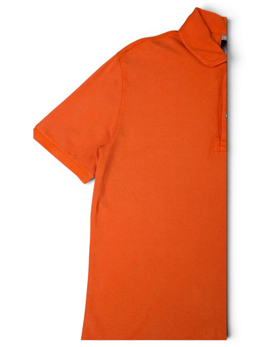 JAKE & IPI pre-owned bright orange Napapijri polo shirt with classic collar and short sleeves