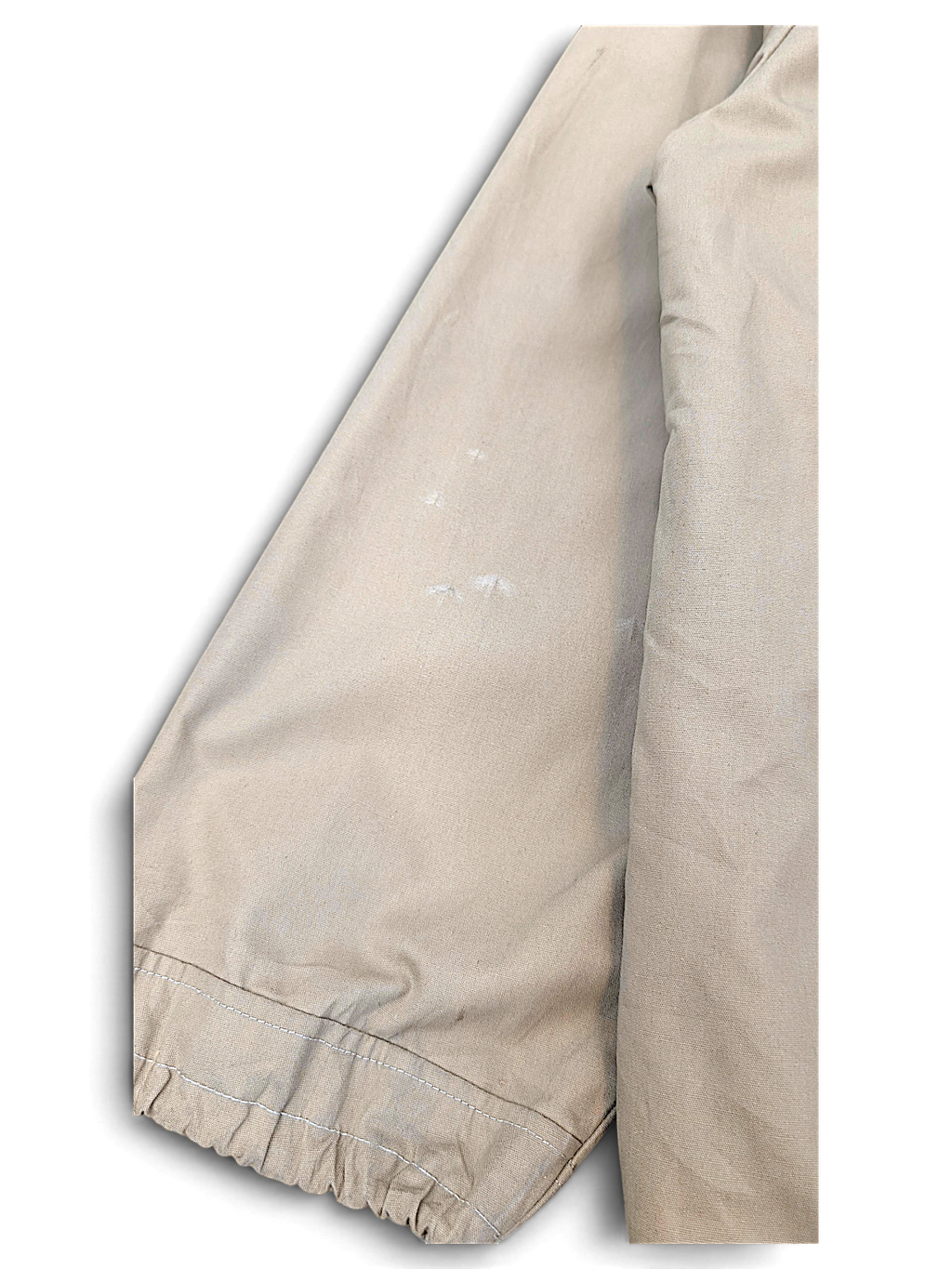 NAPCO Beige Teddy Lined Zip Jacket; Sleeve surface wear.