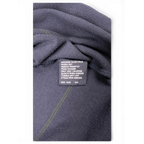 JAKE & IPI Nautica navy polo shirt care instruction label with fabric details