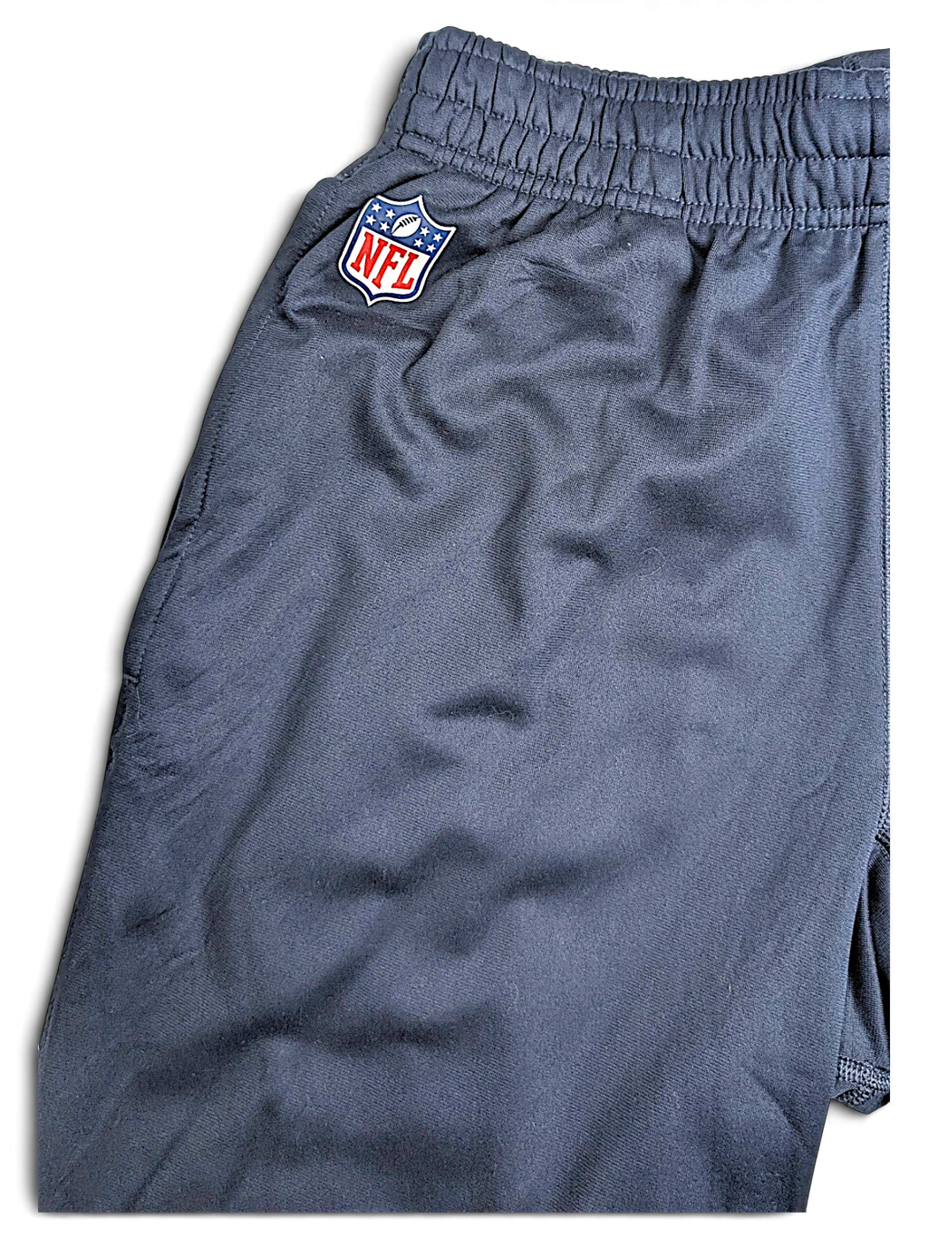 JAKE & IPI Nike Chicago Bears navy blue Dri-FIT track pants with NFL logo patch detail