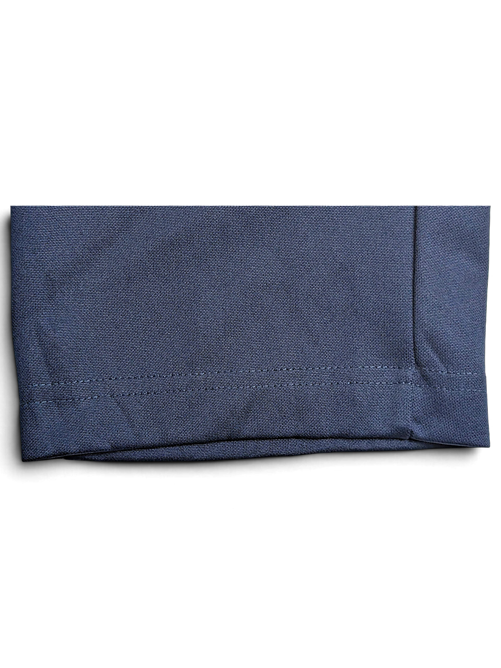 JAKE & IPI Nike Dri-FIT navy blue track pants hem detail showing straight leg construction