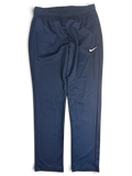 JAKE & IPI pre-owned navy blue Nike Dri-FIT track pants with a straight leg and white swoosh logo