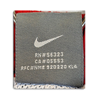 JAKE & IPI Nike track pants grey interior label with white Swoosh logo and registration numbers