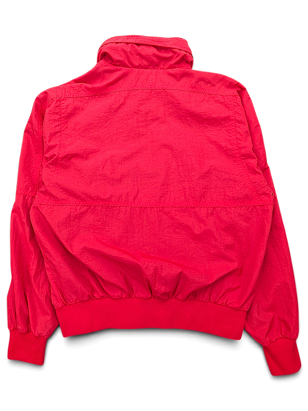 Pacific Exposure Red Hooded Windbreaker; back view (image 2 of 5).