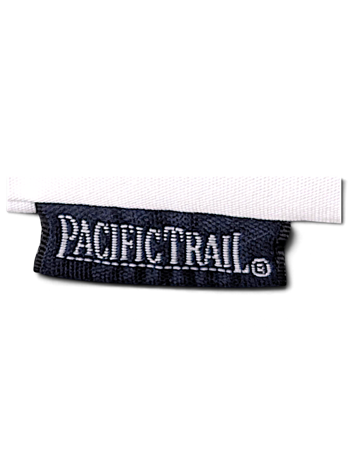 Pacific Trail White Drawcord Windbreaker – M; detail view showing fabric, construction, label or condition (image 5 of 8).