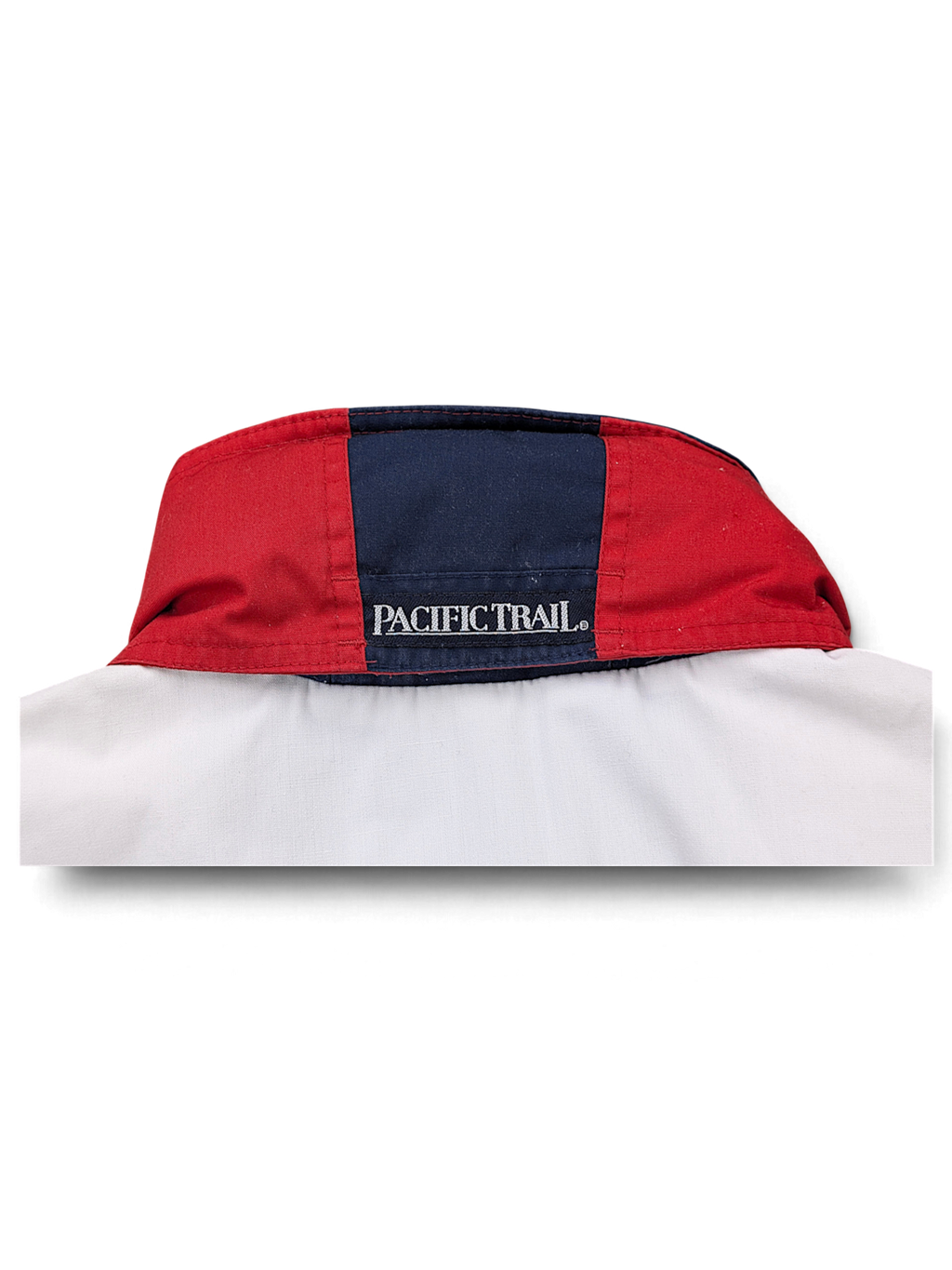 Pacific Trail White Drawcord Windbreaker – M; detail view showing fabric, construction, label or condition (image 4 of 8).