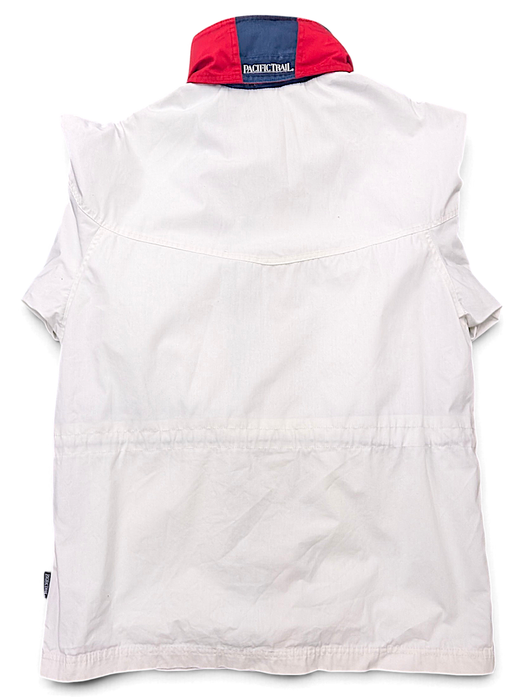 Pacific Trail White Drawcord Windbreaker – M; back view (image 2 of 8).
