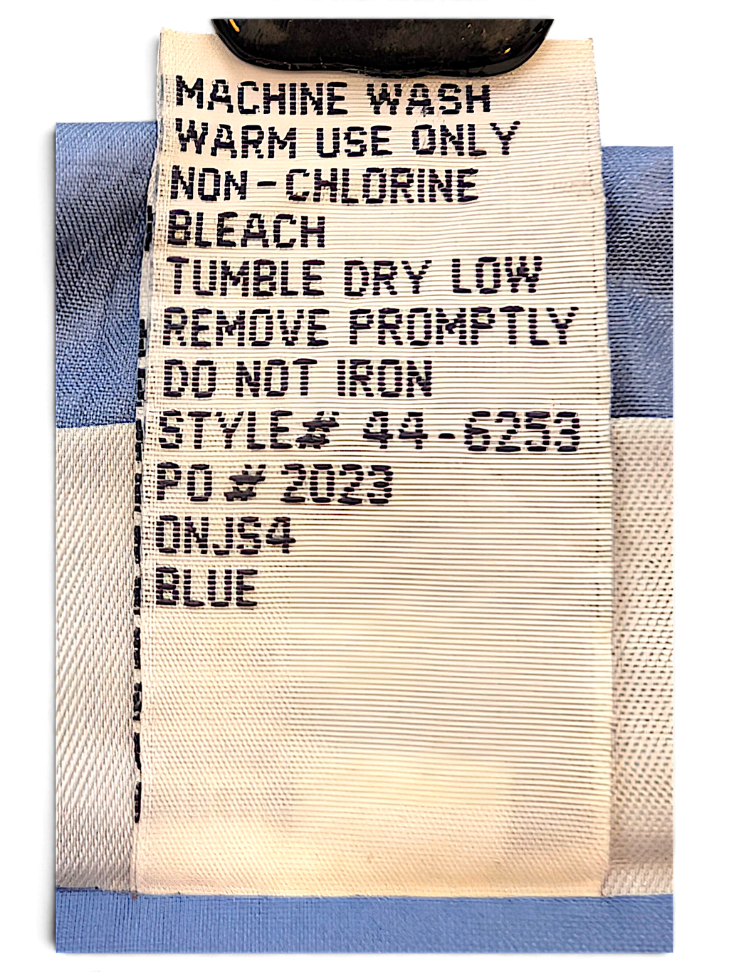 Blair Light Blue Floral Embroidered Longline Windbreaker – M; brand, size, composition or care-label detail (image 7 of 7).