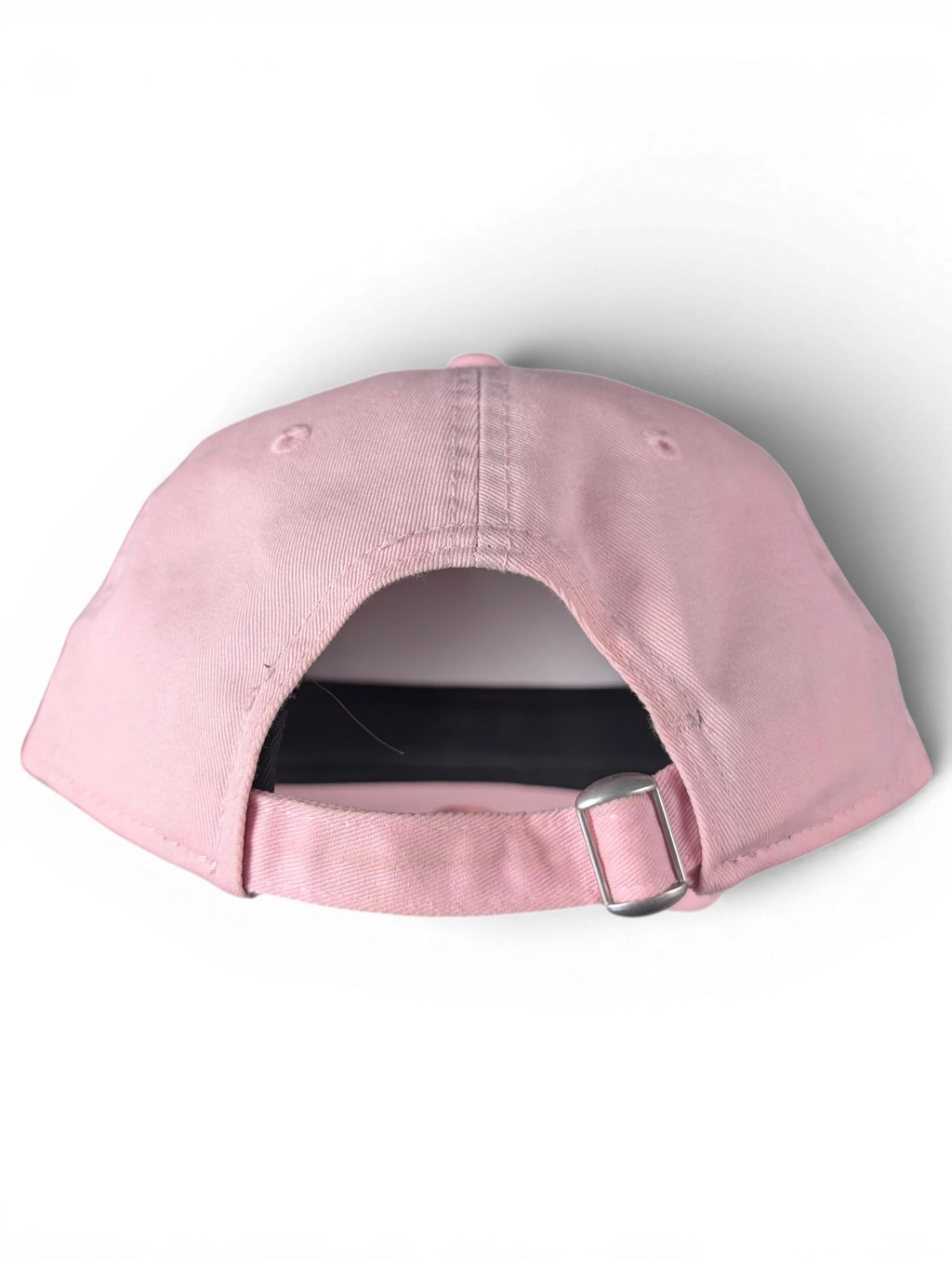 JAKE & IPI light pink cotton baseball cap with adjustable metal buckle strap at the back
