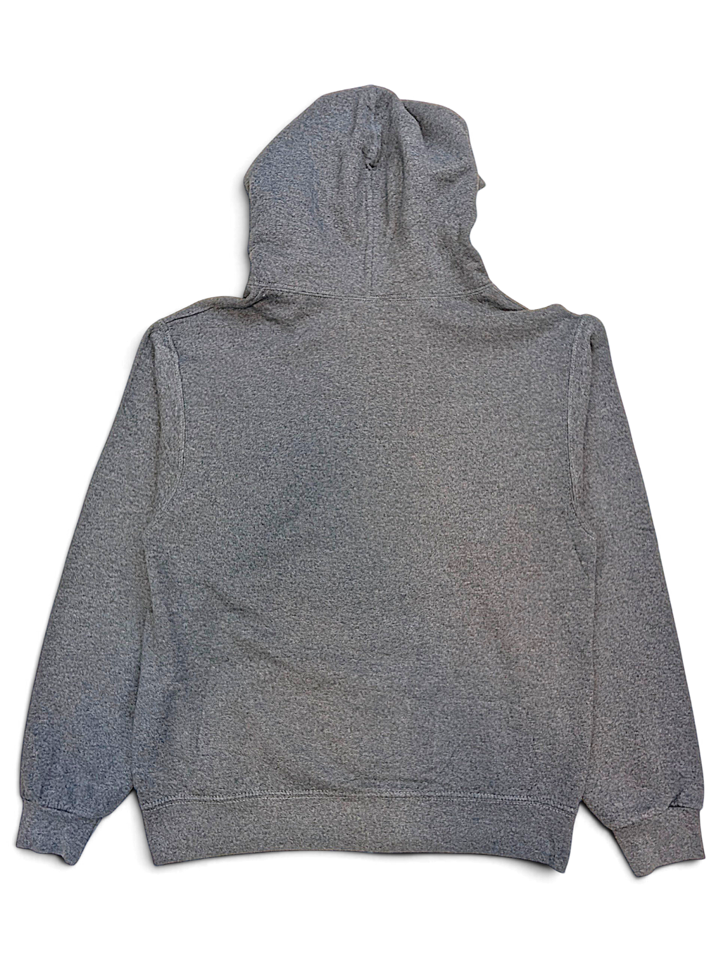 Back view of a JAKE & IPI Pismo Beach Hoodie in charcoal grey, featuring a classic pullover design with a hood.