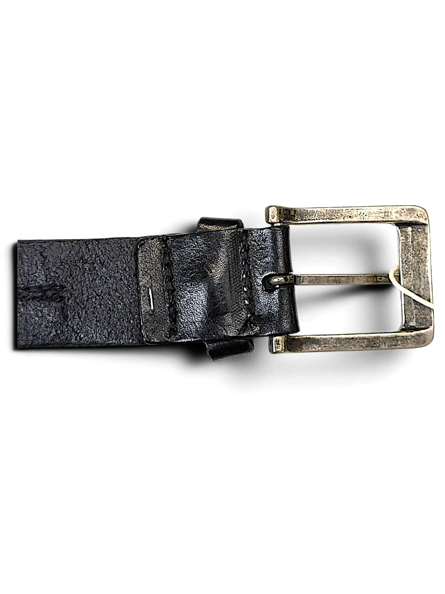 JAKE & IPI PME Legend black leather belt with a distressed silver-tone metal buckle