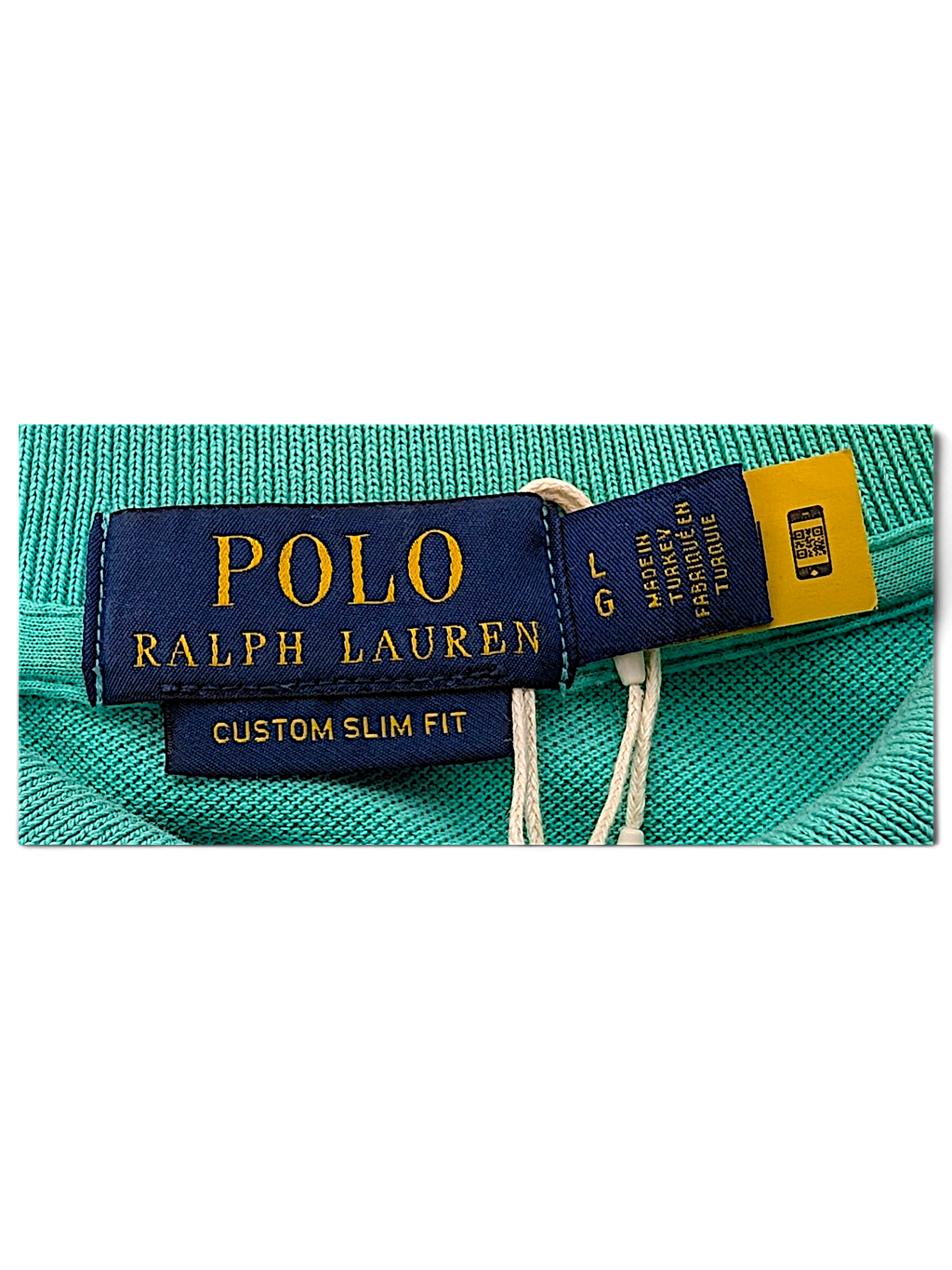 Polo Ralph Lauren Custom Slim Fit neck label, tagged size L