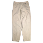 JAKE & IPI Portobello’s beige pleated trousers with a straight leg and back pocket detail
