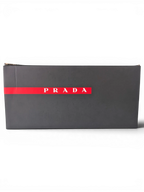 JAKE & IPI black Prada box for Reusch gloves with iconic red stripe logo