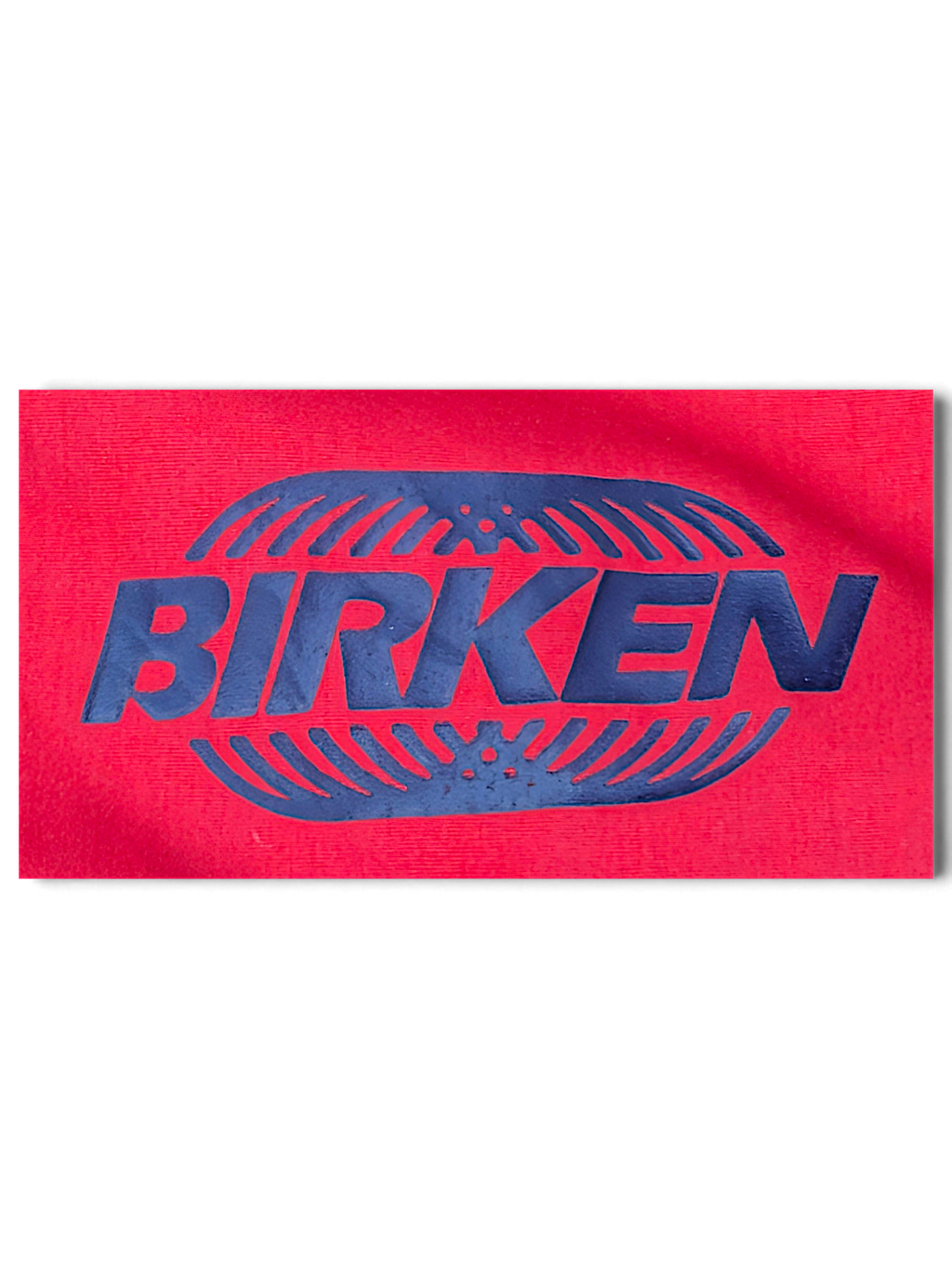 Auburn Sportswear Birken Red and Navy Jacket; Birken lettering on the red chest panel.