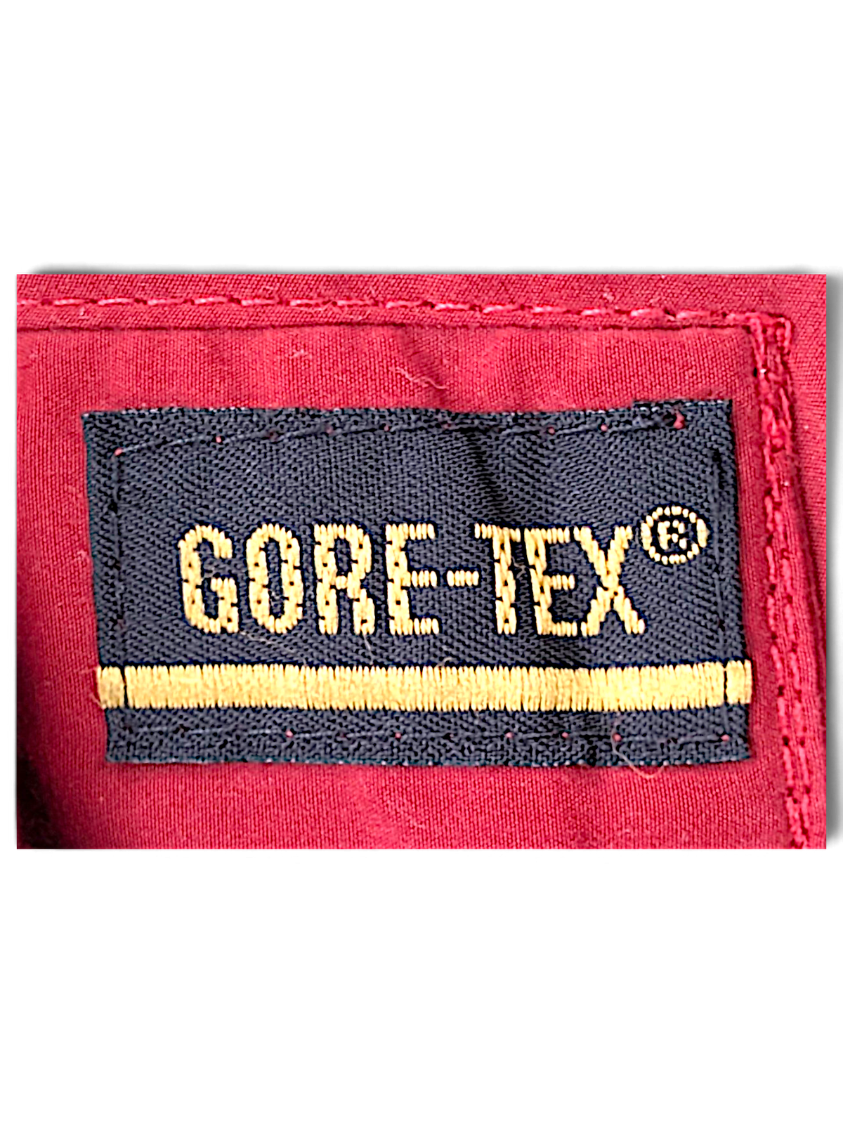 Tourney 1897 Red Gore-Tex Golf Pullover – M; detail view showing fabric, construction, label or condition (image 4 of 5).