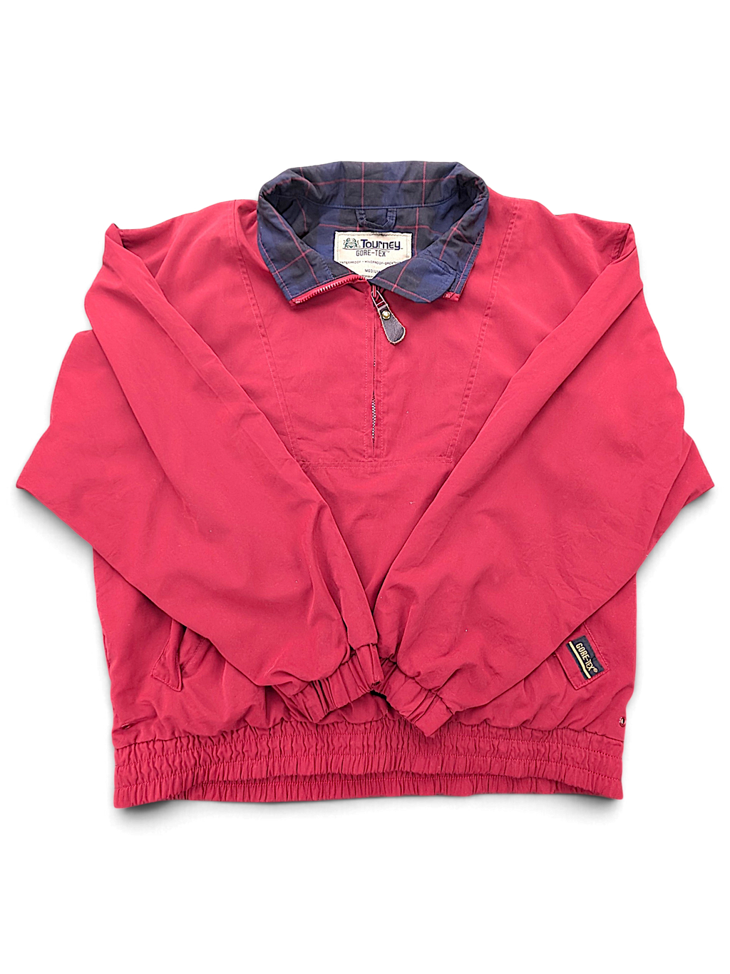 Tourney 1897 Red Gore-Tex Golf Pullover – M; front view (image 1 of 5).