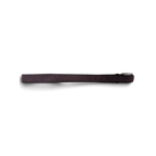 JAKE & IPI Street One purple suede leather belt with a simple metal buckle on a black background.