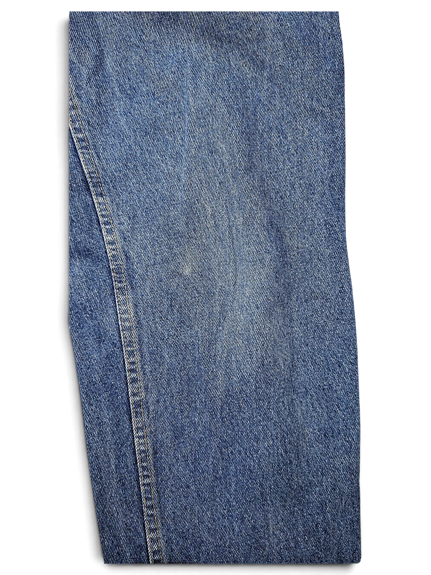 JAKE & IPI Rancher jeans in medium wash blue denim with classic contrast stitching and straight leg fit