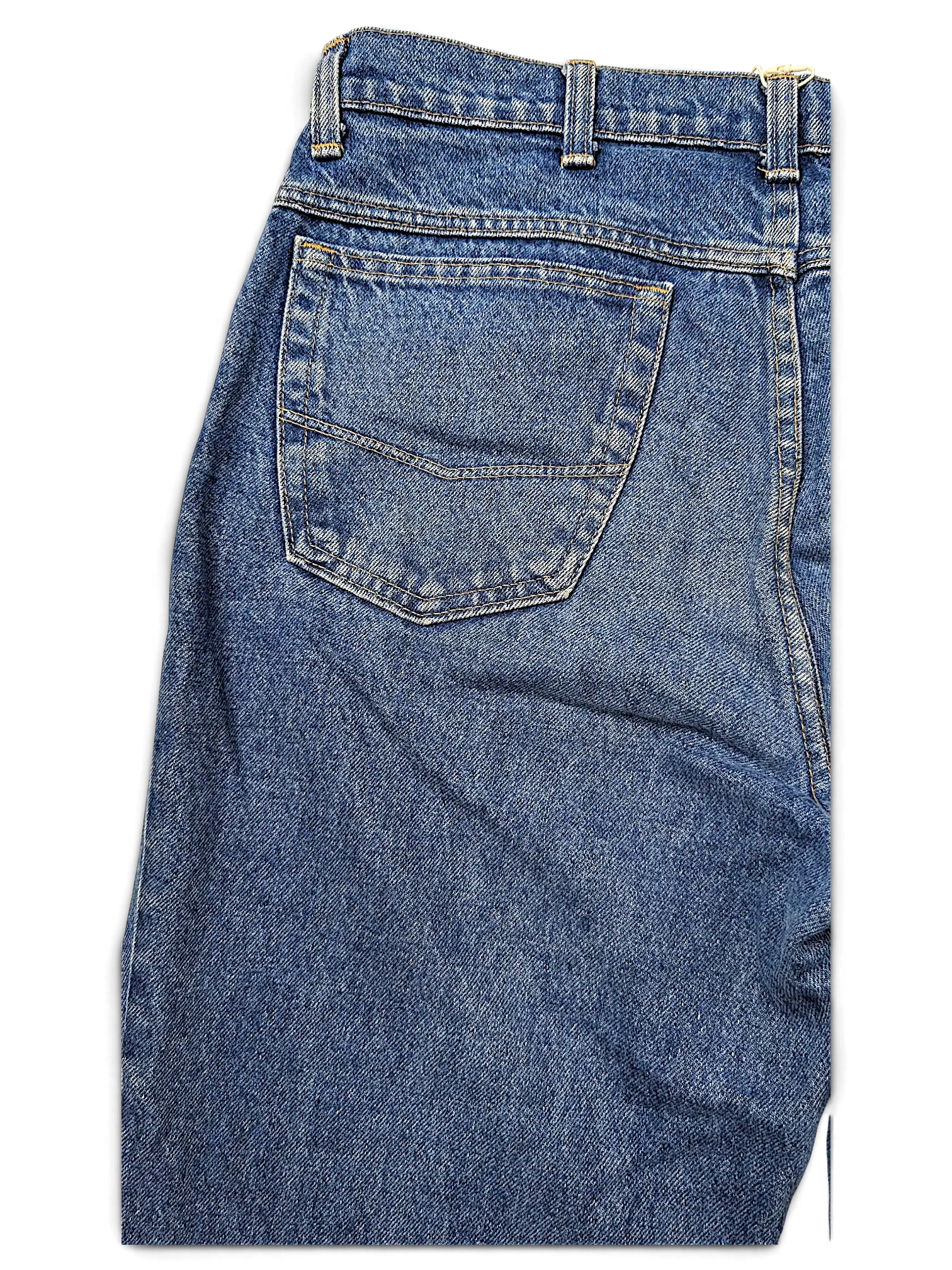 JAKE & IPI Rancher jeans in classic blue denim with a back pocket and belt loops