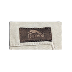 JAKE & IPI Rappson brand label on light grey cotton cargo trousers fabric