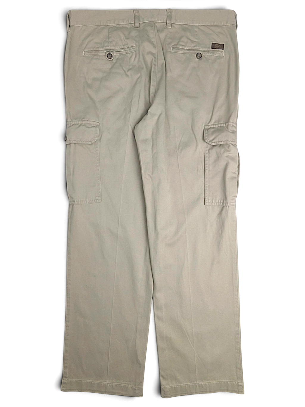 JAKE & IPI pre-owned Rappson light grey cotton cargo trousers with side pockets and a relaxed straight leg fit