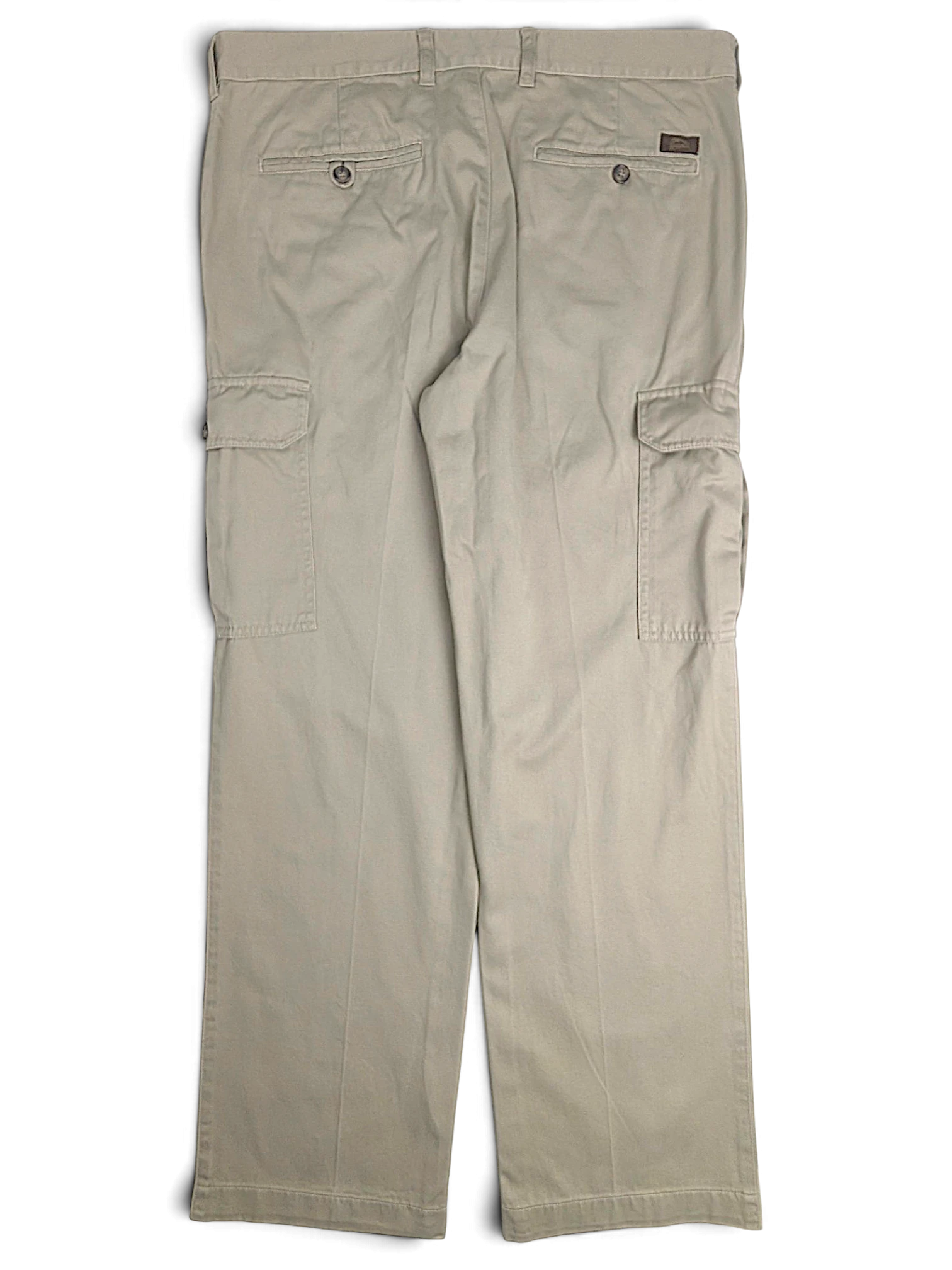 JAKE & IPI pre-owned Rappson light grey cotton cargo trousers with side pockets and a relaxed straight leg fit