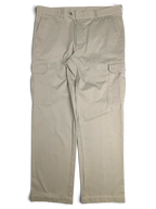 JAKE & IPI pre-owned Rappson light grey cotton cargo trousers with side pockets and a relaxed straight leg fit.