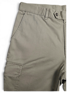 JAKE & IPI pre-owned Rappson light grey cotton cargo trousers with side pocket detail and relaxed straight leg fit