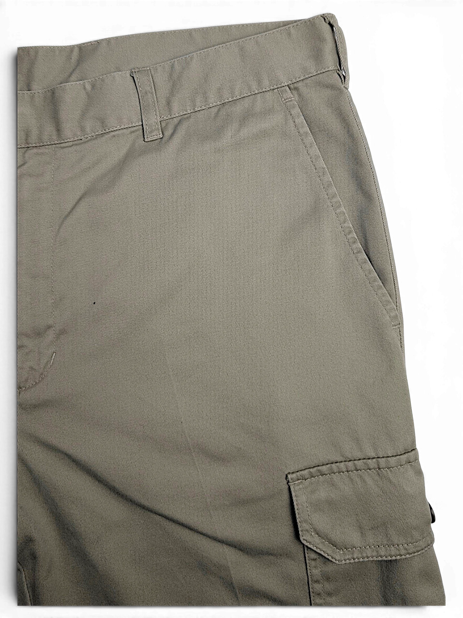 JAKE & IPI pre-owned Rappson light grey cotton cargo trousers with side pocket detail
