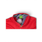 JAKE & IPI pre-owned red BOSS Green polo shirt with green placket and checked inner collar detail