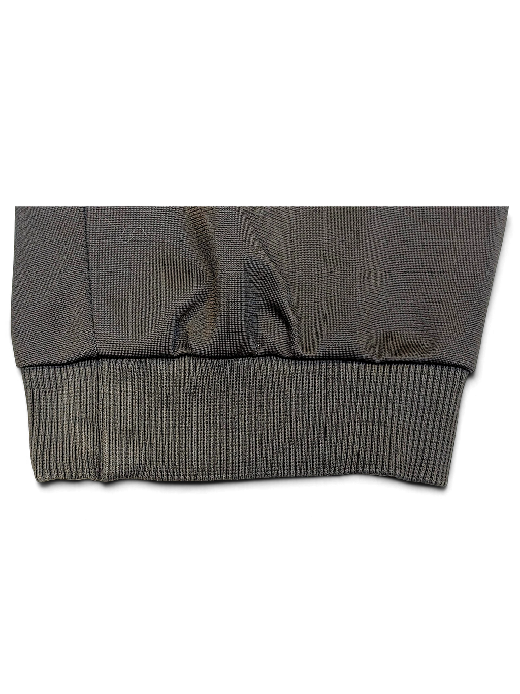 JAKE & IPI pre-owned Reebok black polyester track pants featuring a ribbed cuffed ankle detail