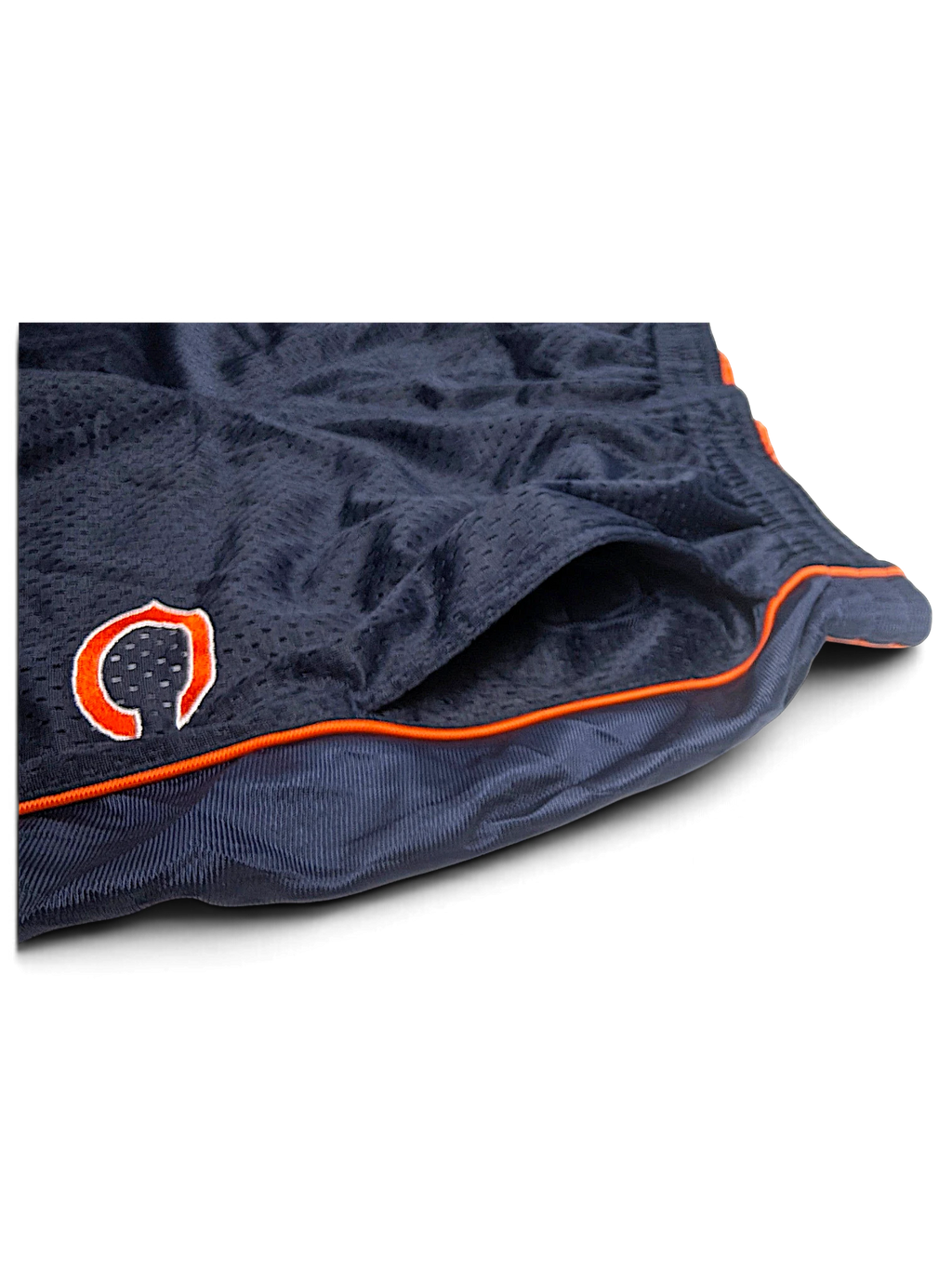 JAKE & IPI navy blue Reebok Chicago Bears youth track pants with orange piping and embroidered team logo detail