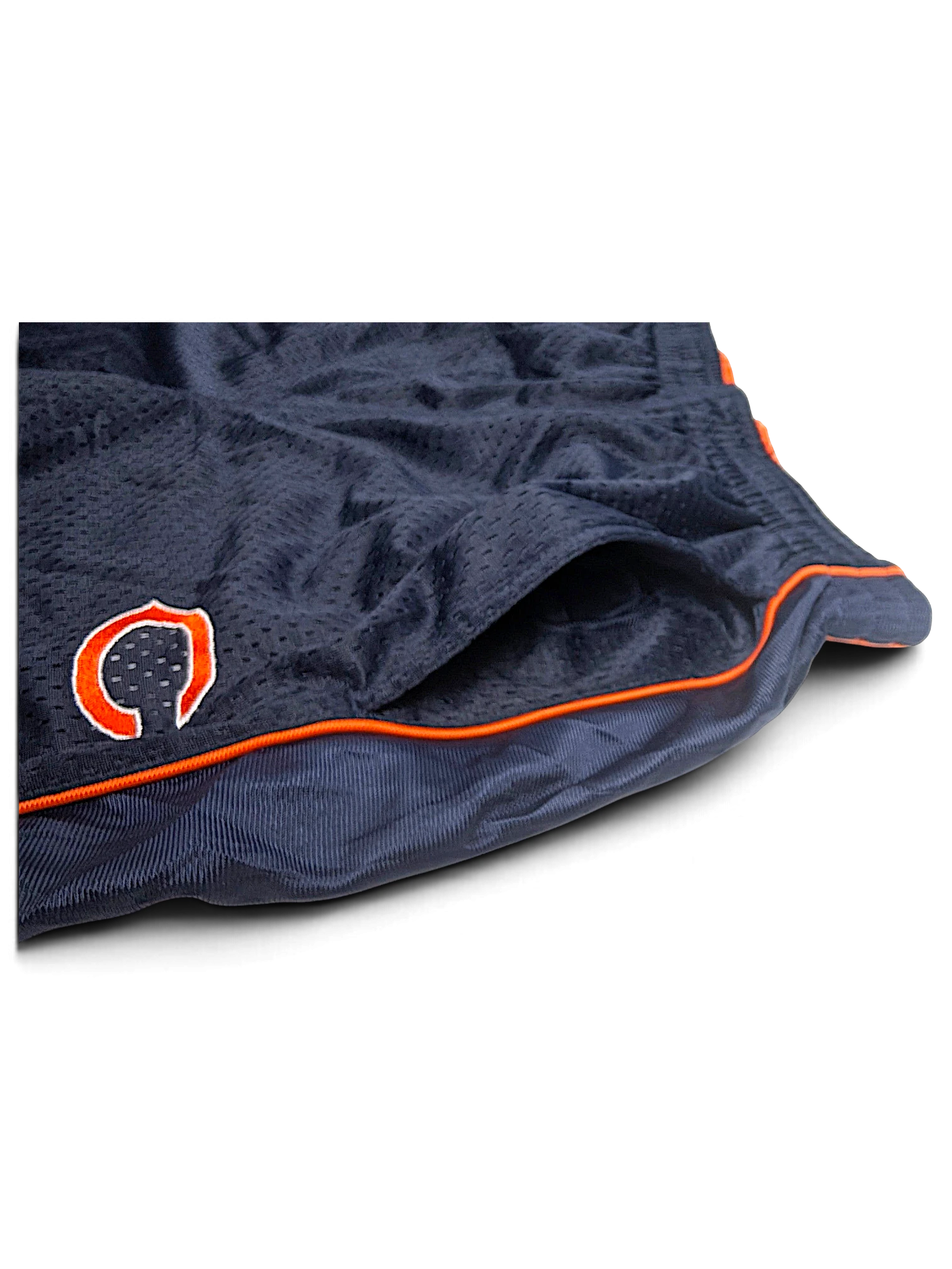 JAKE & IPI navy blue Reebok Chicago Bears youth track pants with orange piping and embroidered team logo detail